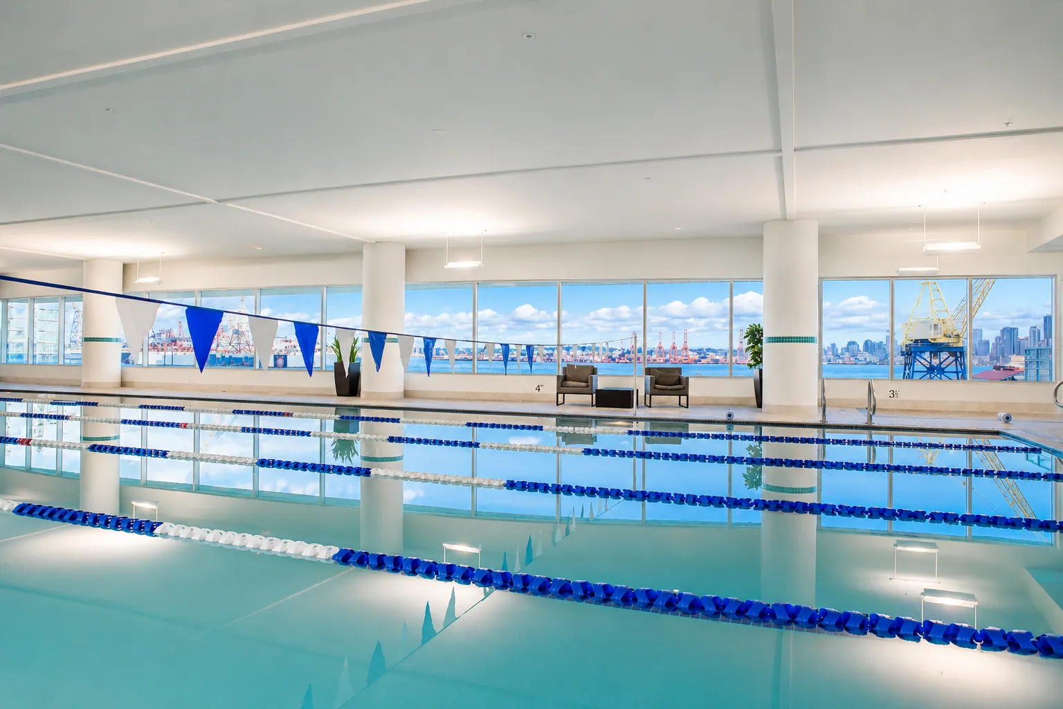 Indoor lap pool