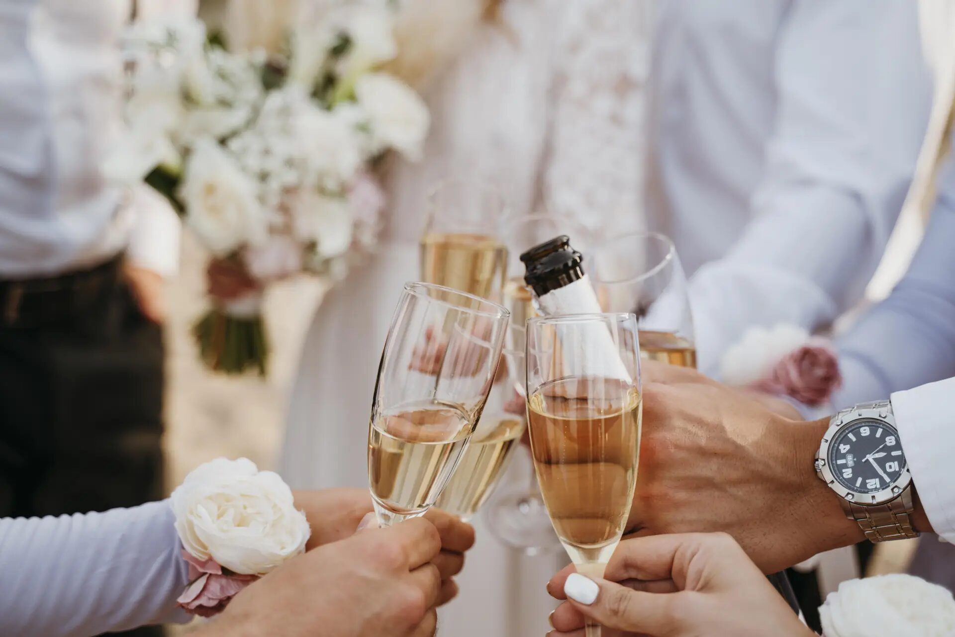 Wedding celebration at Pinnacle Hotel at the Pier